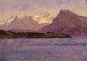 Albert Bierstadt Alaskan Coastal Range oil painting artist